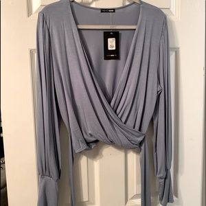 Fashion Nova Faux Wrap Top